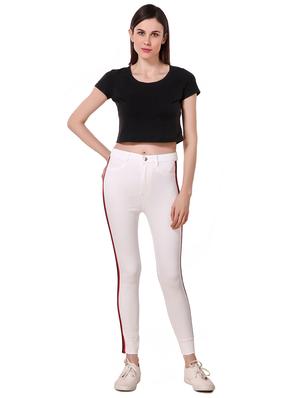 high rise side taped jeans - 16910830 - Standard Image - 4