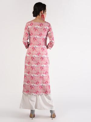 digital print straight kurta - 16911191 - Standard Image - 4