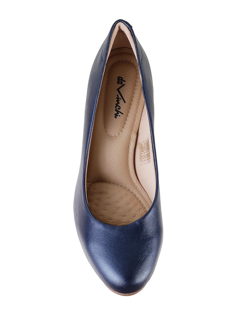 blue leatherette slip on pumps - 16911841 - Zoom Image - 4