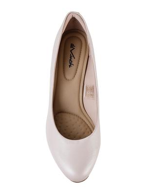 beige leatherette slip on pumps - 16911842 - Standard Image - 4