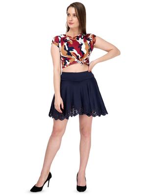 high rise schiffli skater skirt - 16912489 - Standard Image - 4