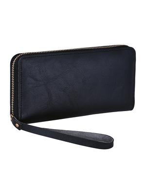 black leatherette (pu) regular clutch - 16913847 - Standard Image - 4