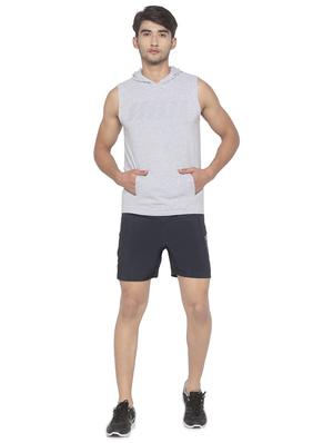navy blue printed shorts - 16915594 - Standard Image - 4