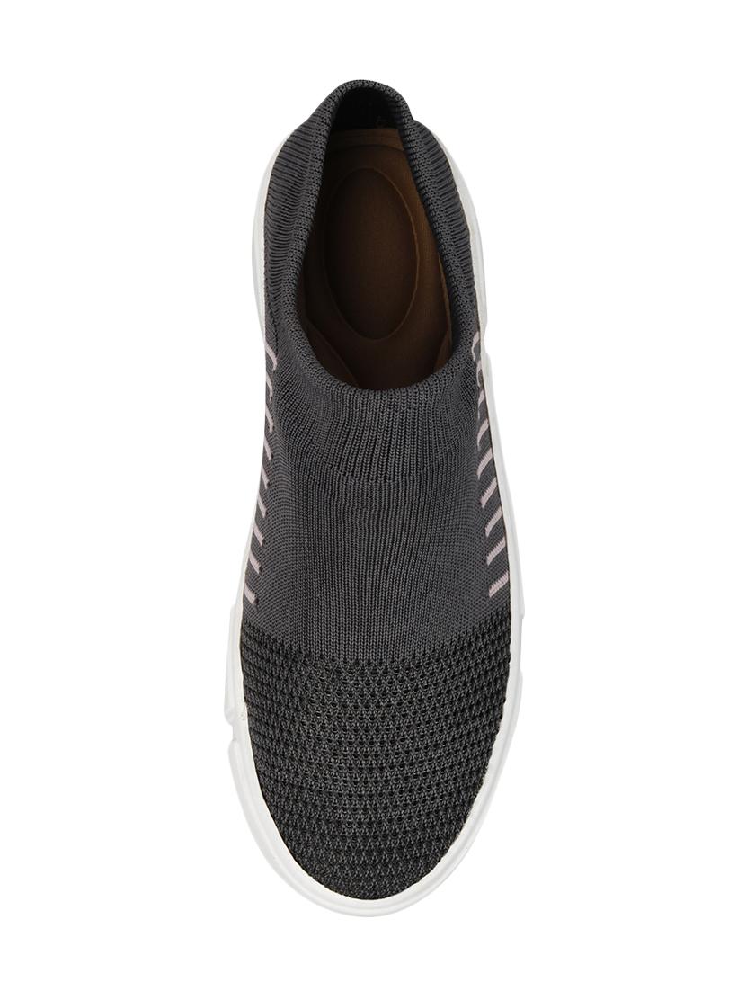 grey mesh slip on sports shoes - 16917847 - Zoom Image - 4