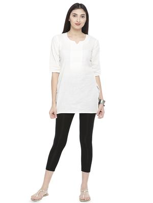 black viscose capri leggings capris - 16918278 - Standard Image - 4