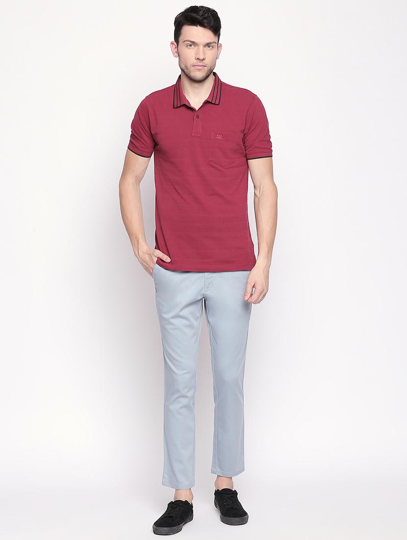 light blue solid chinos - 16920601 - Zoom Image - 4