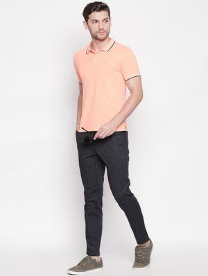 navy blue checkered chinos - 16920605 - Standard Image - 4