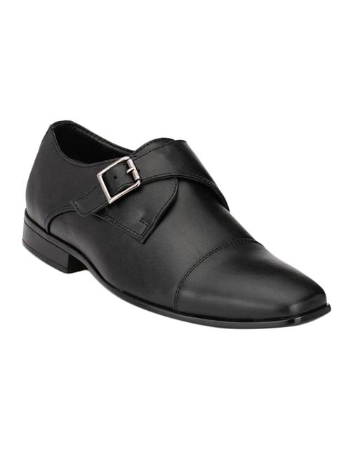 black slip on monk straps - 16921691 - Very Small Image - 1