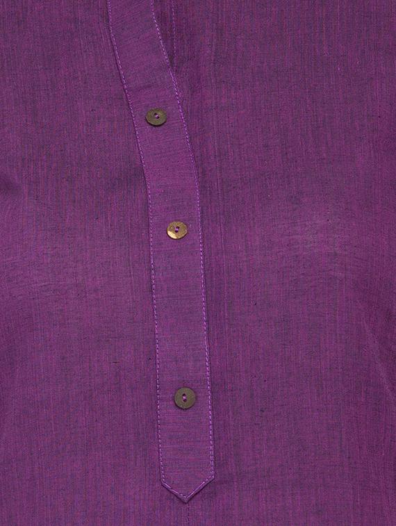 solid straight kurta - 16923473 - Zoom Image - 4