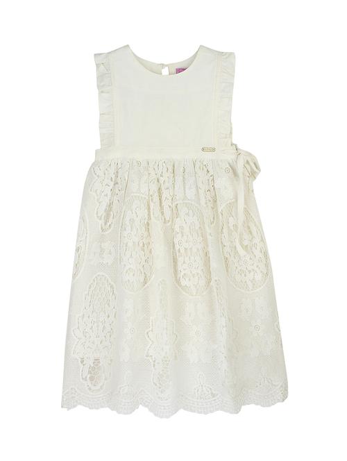 white polyester frock - 16925092 - Standard Image - 1