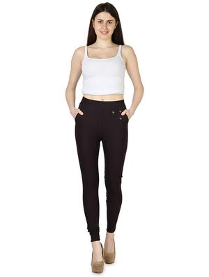 high rise solid jeggings - 16925826 - Standard Image - 4