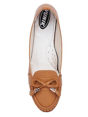 tan slip on ballerinas - 16934856 - Standard Image - 4