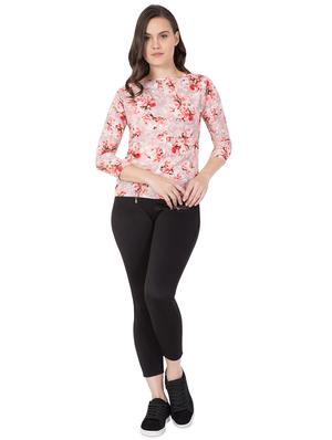 round neck floral top - 16935516 - Standard Image - 4