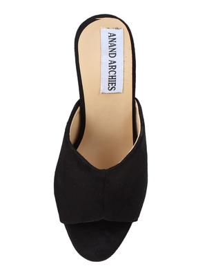 black slip on sandals - 16936822 - Standard Image - 4