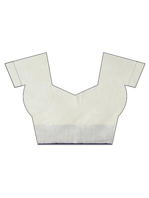 solid handloom saree with blouse - 16940680 - Standard Image - 4
