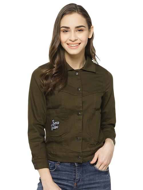 quirky patch denim jacket - 16943317 - Standard Image - 1