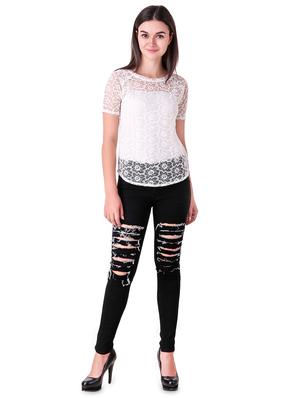 floral laced high-low top - 16943986 - Standard Image - 4