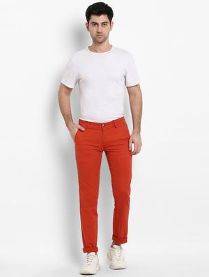 red solid chinos - 16946085 - Standard Image - 4