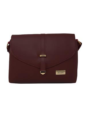 pink leatherette (pu) regular sling bag - 16949591 - Standard Image - 4