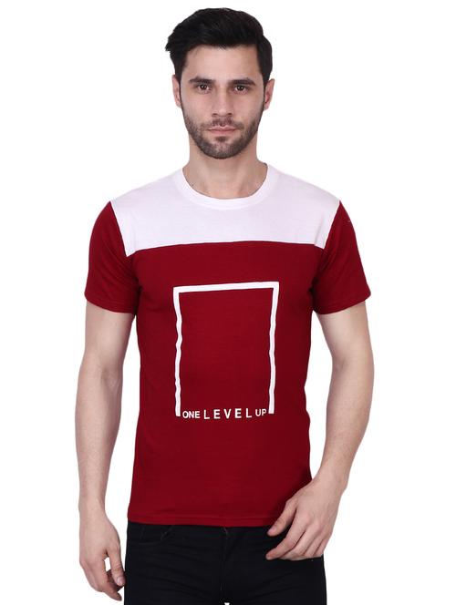 red printed cut & sew t-shirt - 16949696 - Standard Image - 1