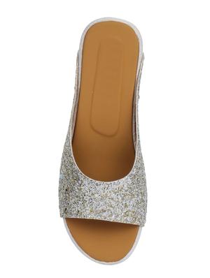 silver slip on wedges - 16951728 - Standard Image - 4