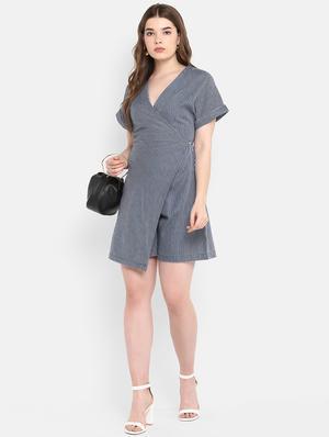 button closure striped romper - 16952701 - Standard Image - 4