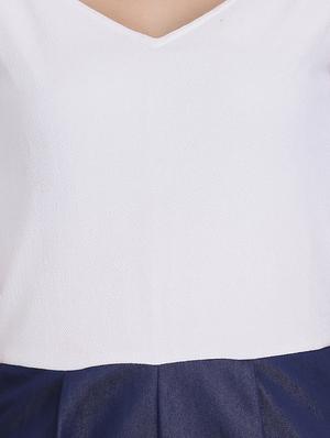 color block full leg jumpsuit - 16958274 - Standard Image - 4