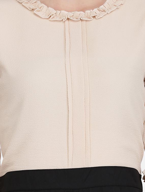 bell sleeves color block jumpsuit - 16958276 - Zoom Image - 4