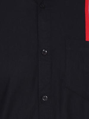 black taped casual shirt - 16962351 - Standard Image - 4