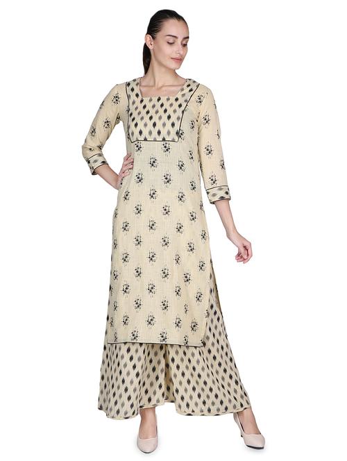 ikat kurta palazzo set - 16962953 - Very Small Image - 1