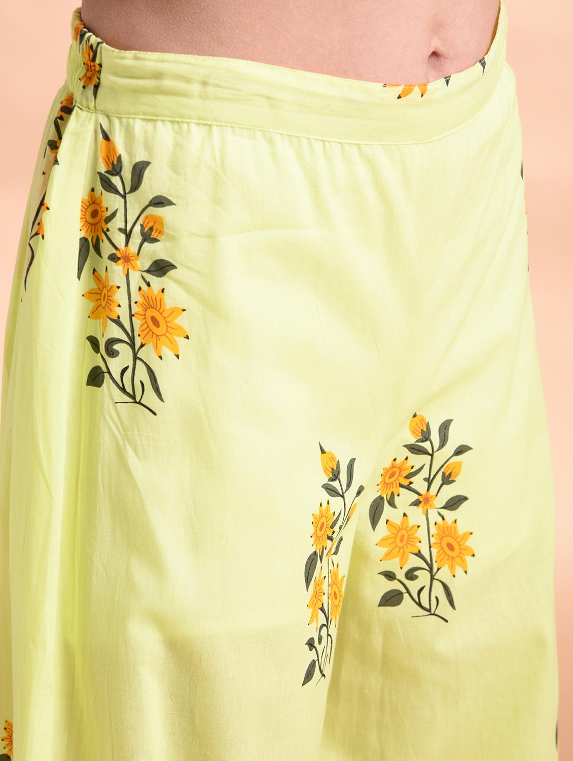 floral kurta palazzo set - 16963979 - Zoom Image - 7