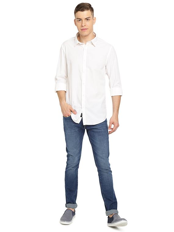 white solid casual shirt - 16970512 - Zoom Image - 4