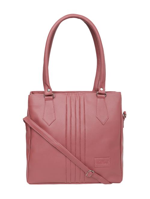pink leatherette (pu) handbag - 16970900 - Standard Image - 1