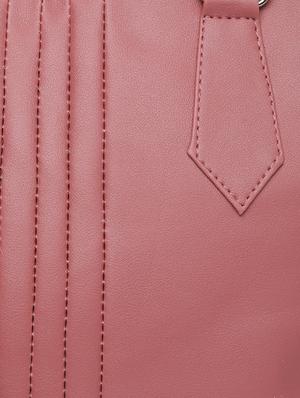 pink leatherette (pu) handbag - 16970900 - Standard Image - 4