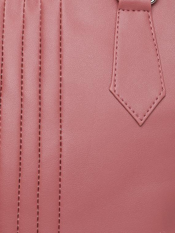 pink leatherette (pu) handbag - 16970900 - Zoom Image - 4