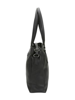 black leatherette (pu) handbag - 16970901 - Standard Image - 4