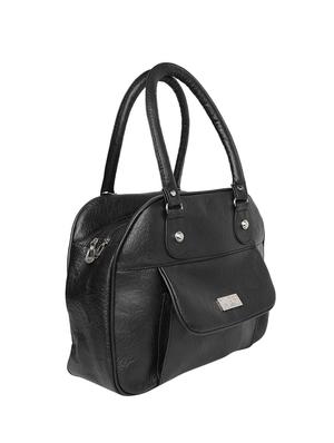 black leatherette (pu) regular handbag - 16970967 - Standard Image - 4