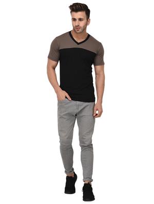 black color block t-shirt - 16971630 - Standard Image - 4