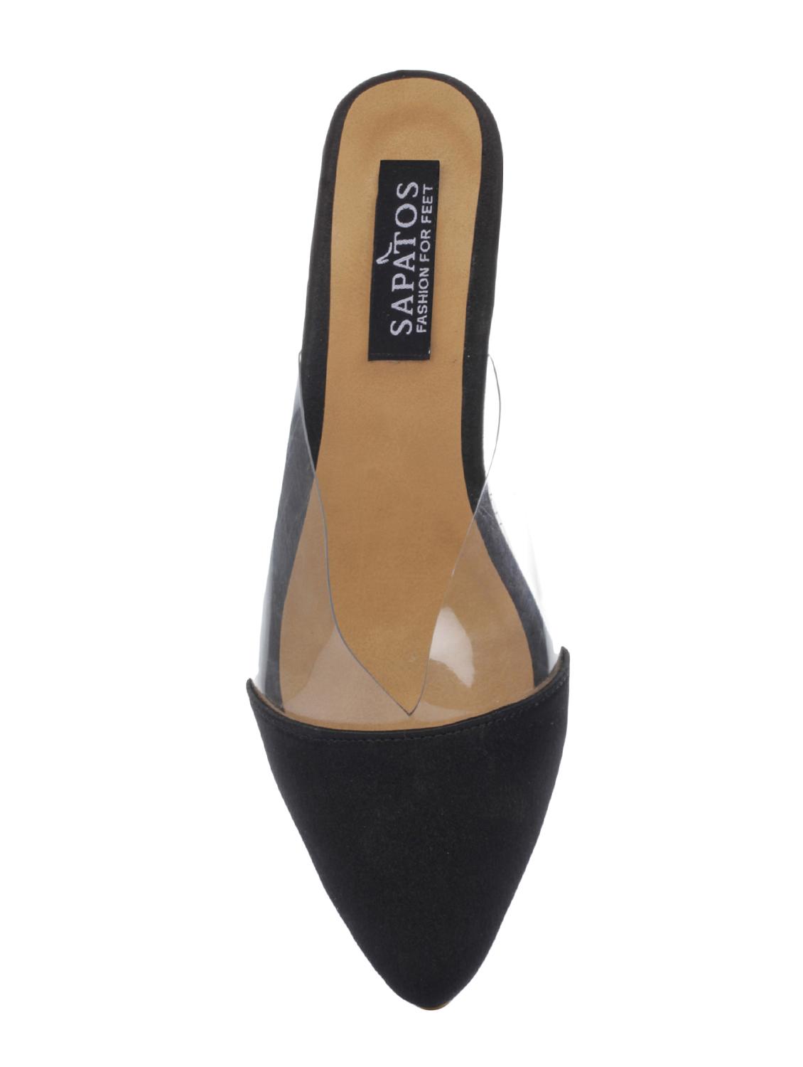 black suede slip on sandals - 16973752 - Zoom Image - 4