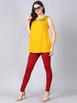 red cotton leggings - 16974096 - Standard Image - 4