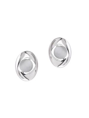 silver metal studs earring - 16979428 - Standard Image - 4