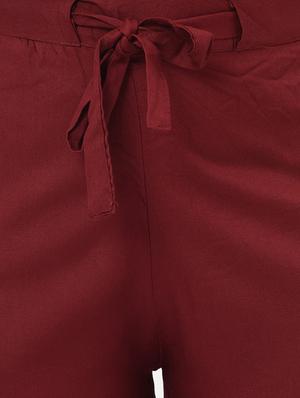 tie front straight palazzo - 16979667 - Standard Image - 4