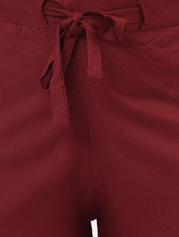 tie front straight palazzo - 16979667 - Zoom Image - 4