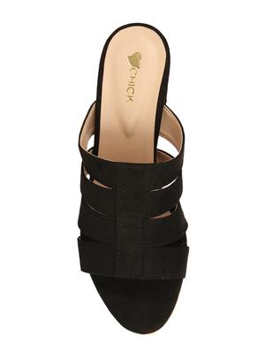 black slip on sandals - 16980955 - Standard Image - 4