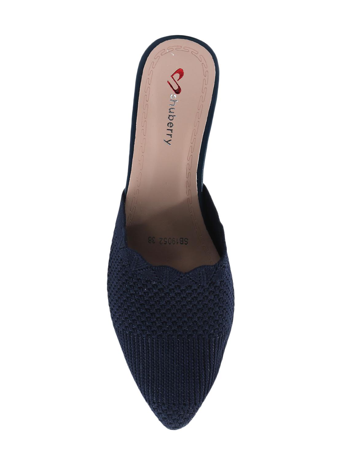 navy fabric slip on sandals - 16981074 - Zoom Image - 4