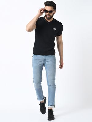 black solid t-shirt - 16981729 - Standard Image - 4