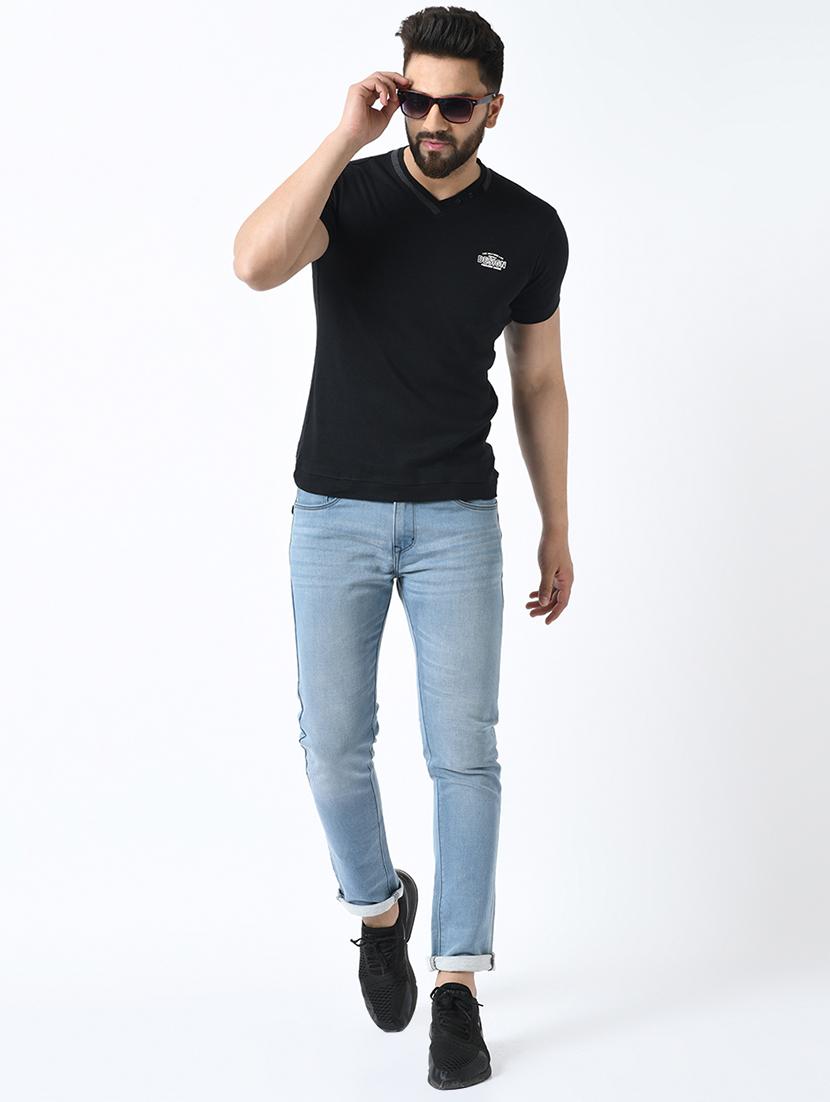 black solid t-shirt - 16981729 - Zoom Image - 4
