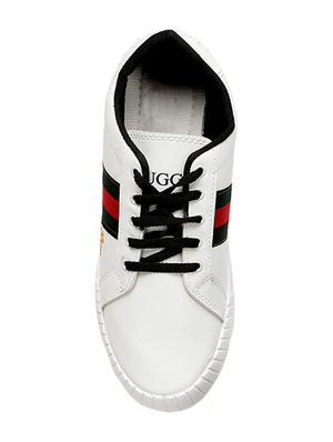 white lace up sneakers - 16985539 - Standard Image - 4