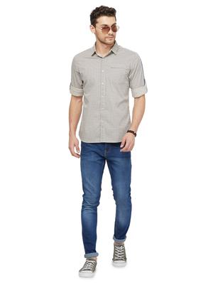 beige printed casual shirt - 16987772 - Standard Image - 4