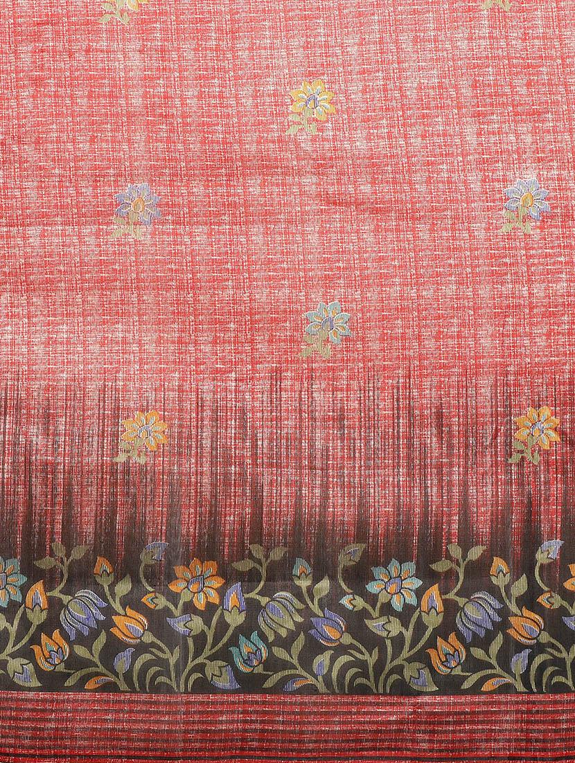 floral bhagalpuri saree with blouse - 16988410 - Zoom Image - 4